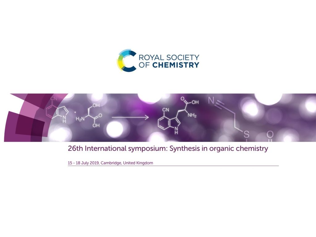 26th International symposium: Synthesis in organic chemistry