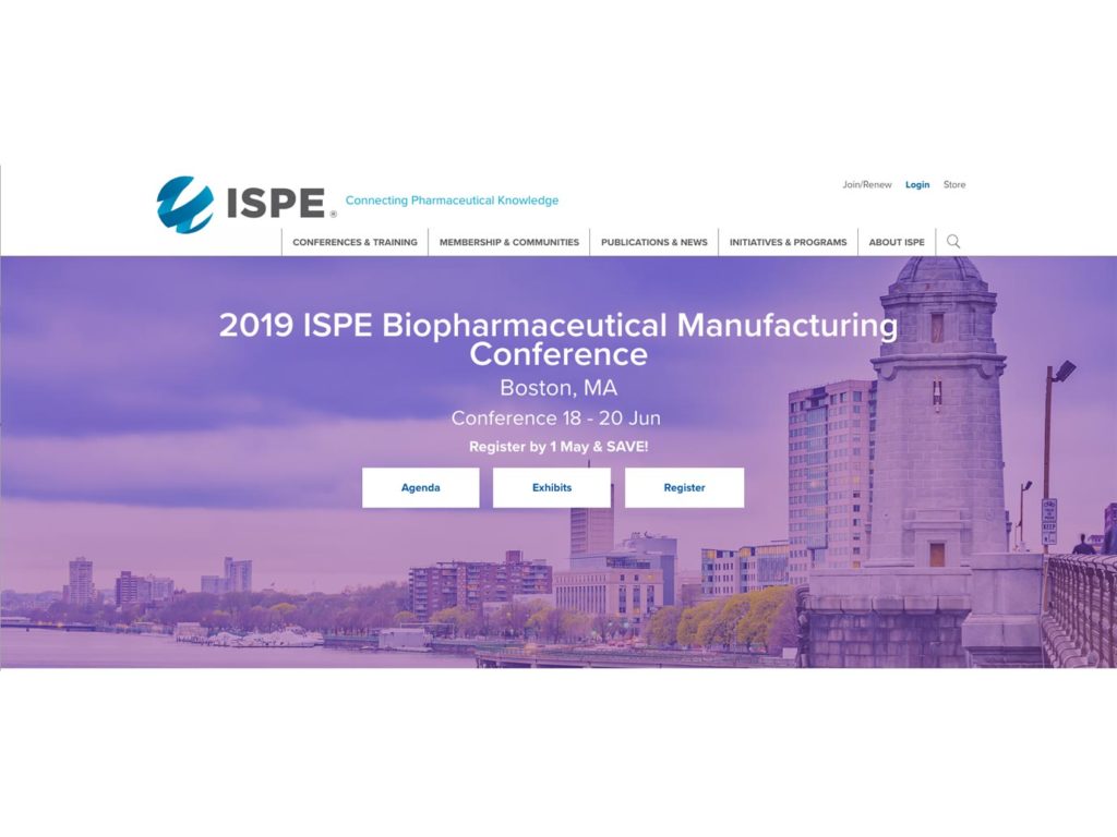 2019 ISPE Biopharmaceutical Manufacturing Conference